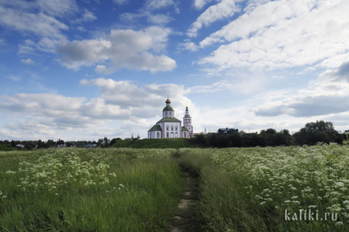 Вид с экологической тропы на Ильинскую церковь