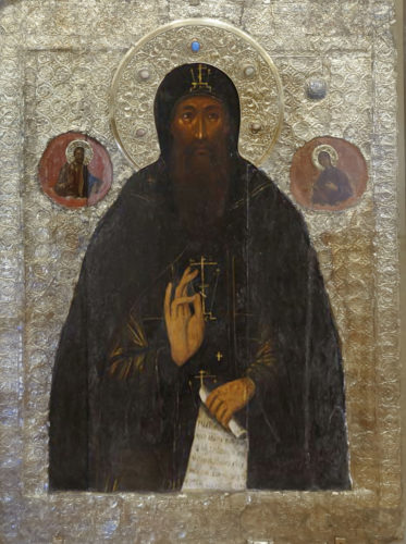Прп. Евфимий Суздальский. Икона XVI в. Из собрания музея "Спасо-Евфимиев монастырь"