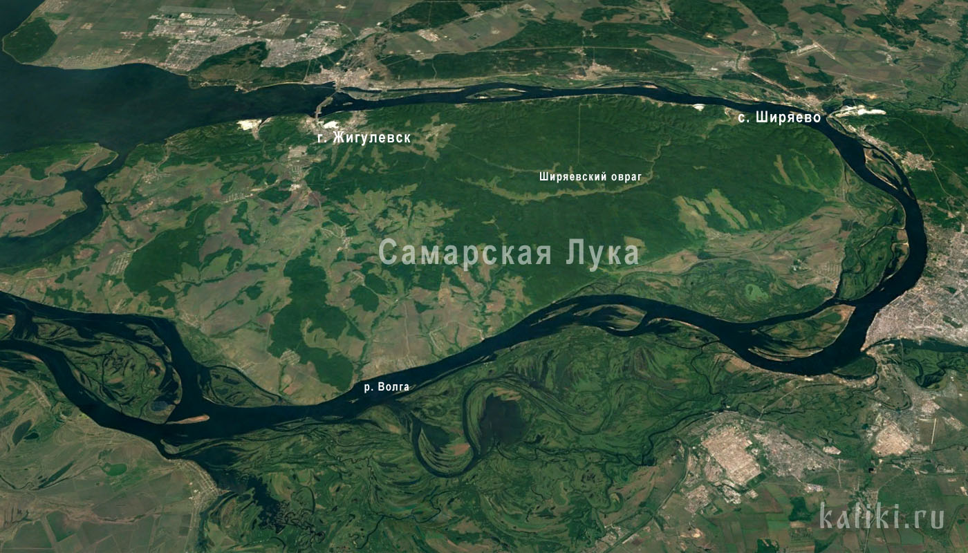 Самара Ширяево карта