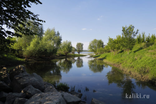 Русло Ширяевской долины в месте ее впадения в Волгу