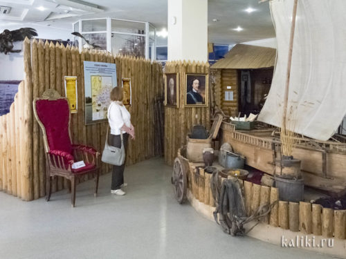 В начале исторической экспозиции Сызранского краеведческого музея