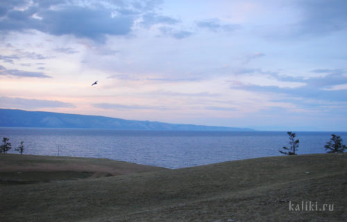 озеро Байкал, Малое море, остров Ольхон, закат