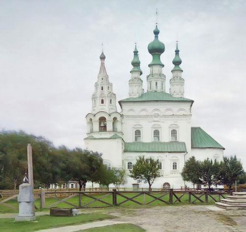 Троицкий собор. Фотография С.М. Прокудина-Горского (нач. XX в.) взята из открытых источников